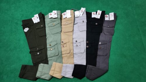 Mens Solid Cargo 6 pockets
