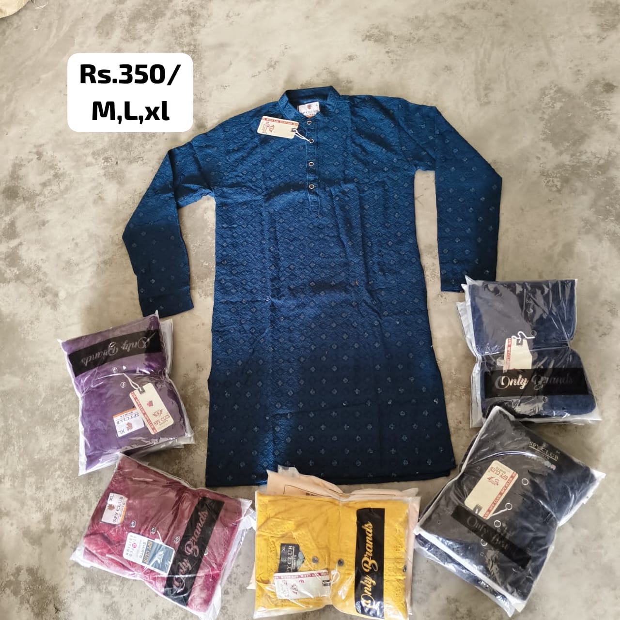 Mens Solid Kurta Fancy